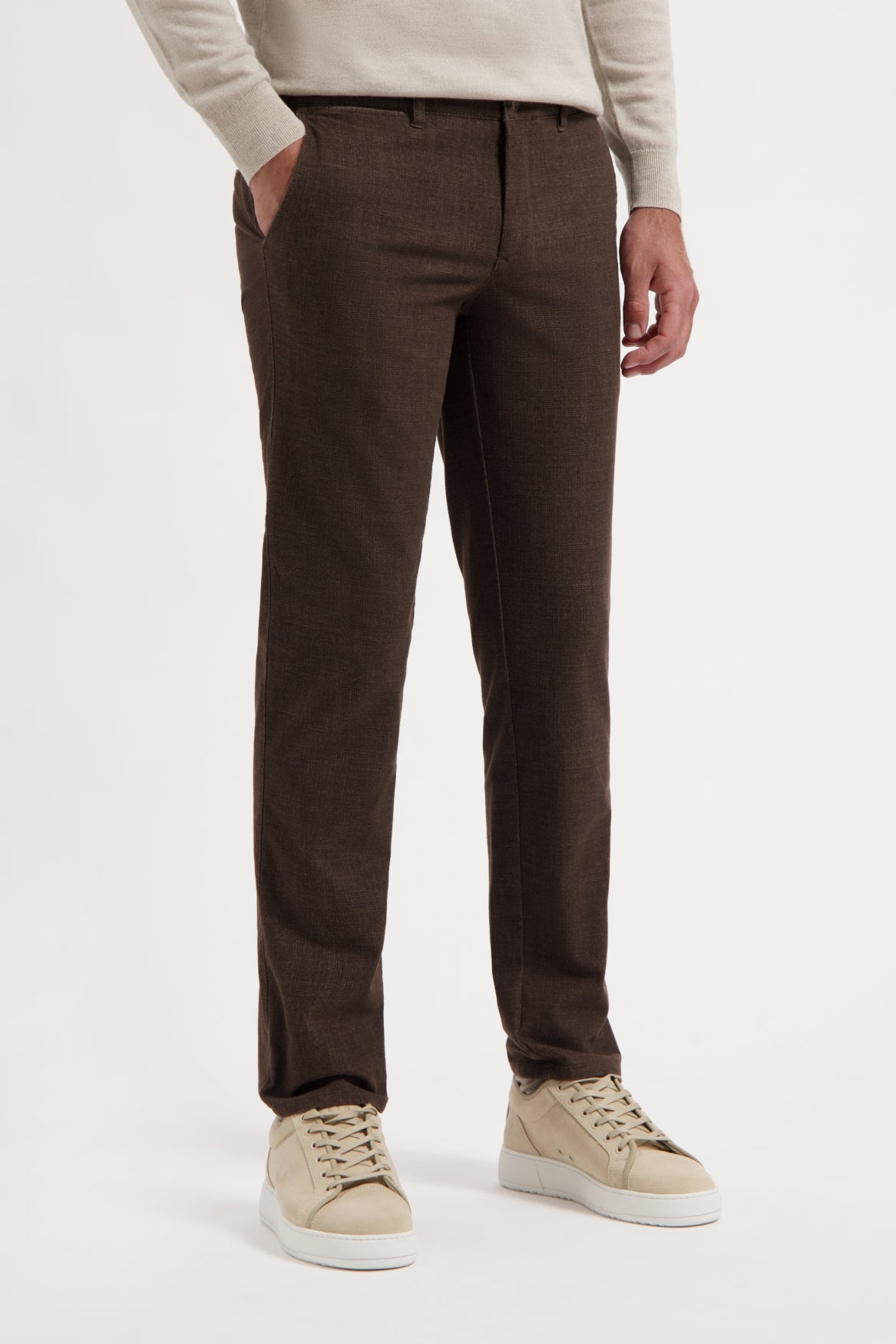 Brown Wool Look Check