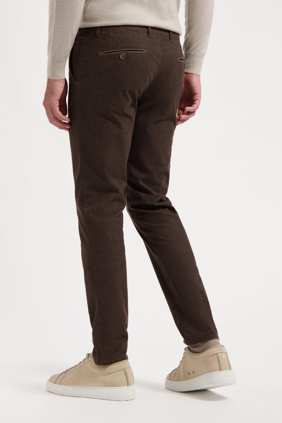 Brown Wool Look Check