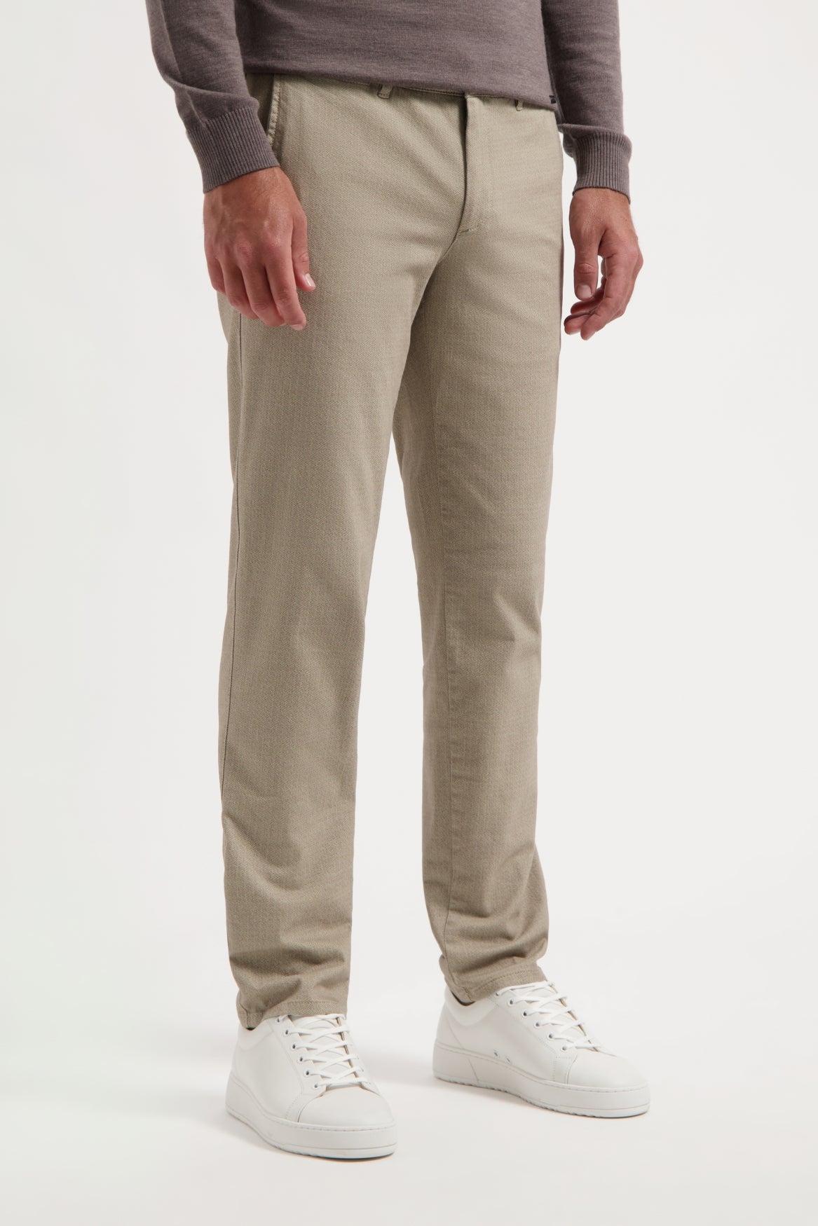 Beige Herringbone