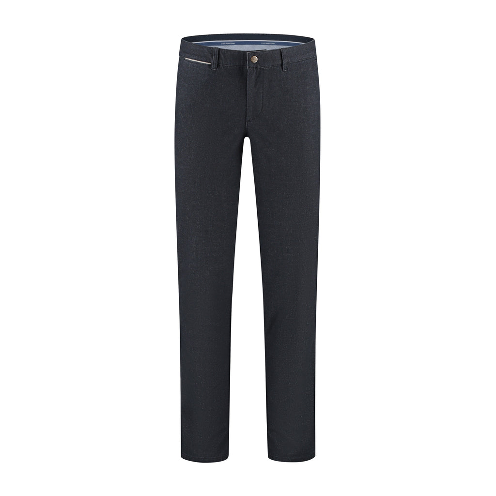 Dark Navy Wool Look
