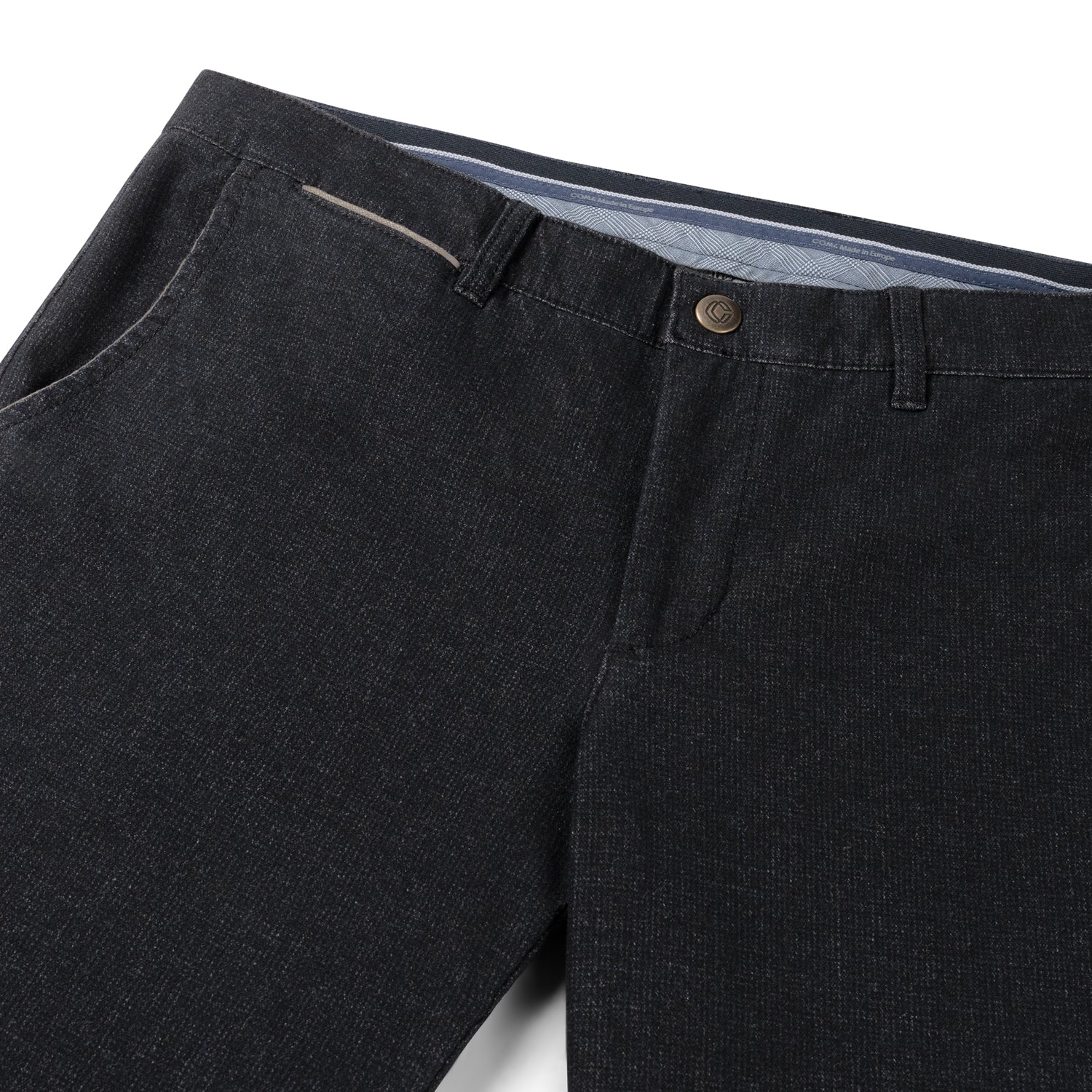 Dark Navy Wool Look