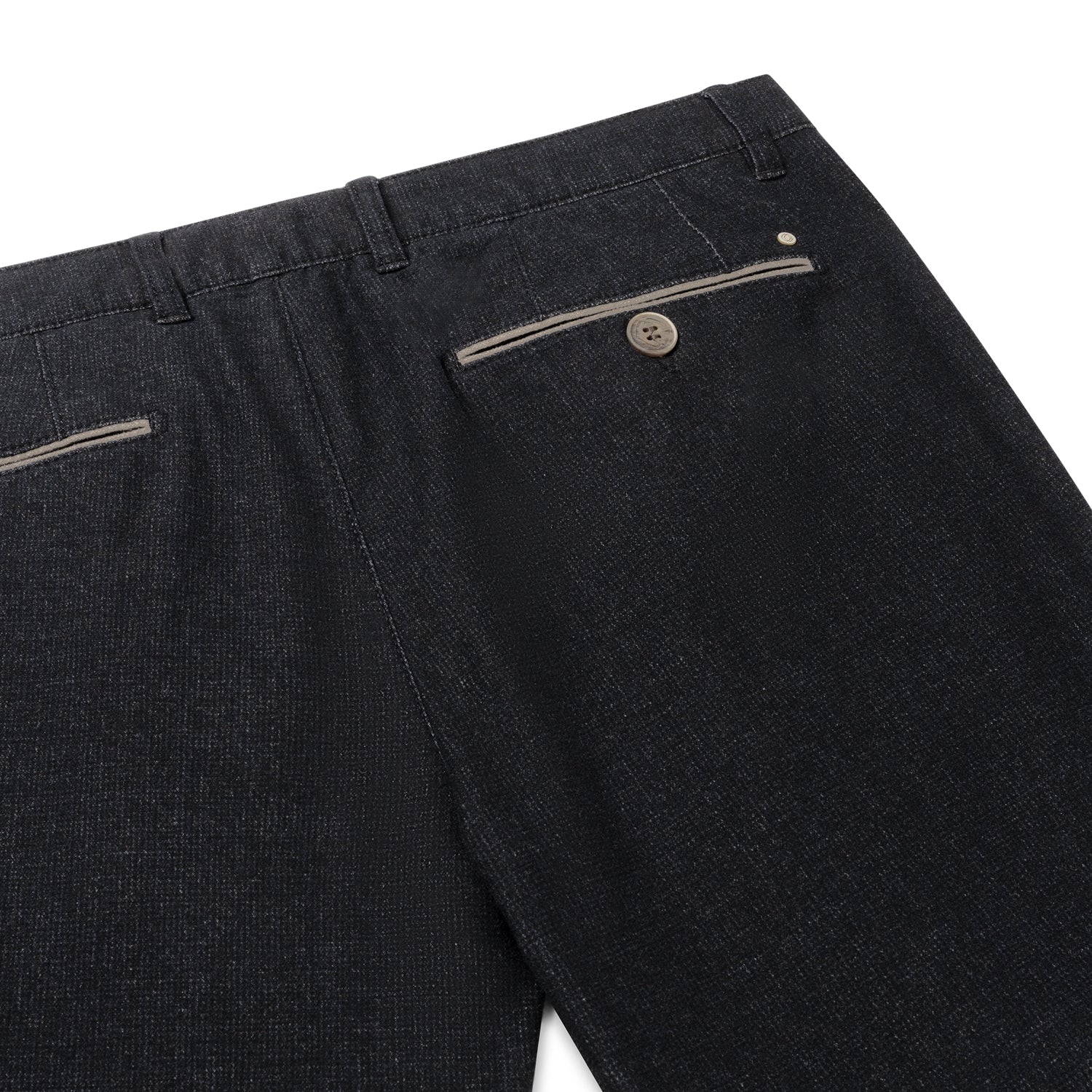 Dark Navy Wool Look