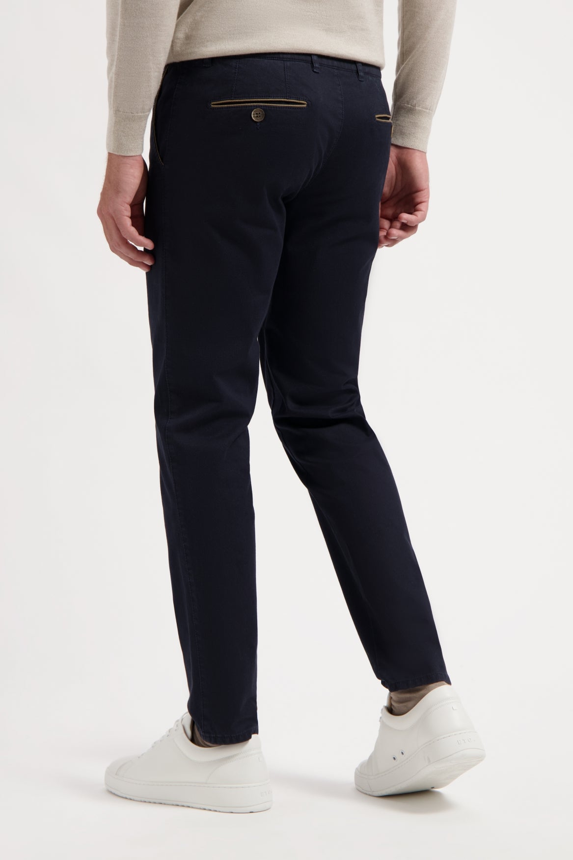 Navy Micro Print