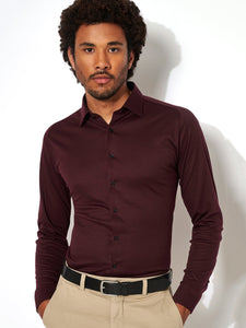Burgundy Red Piqué