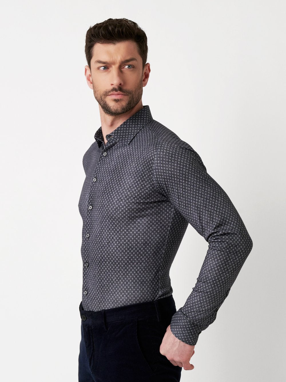Circles Grey Denim