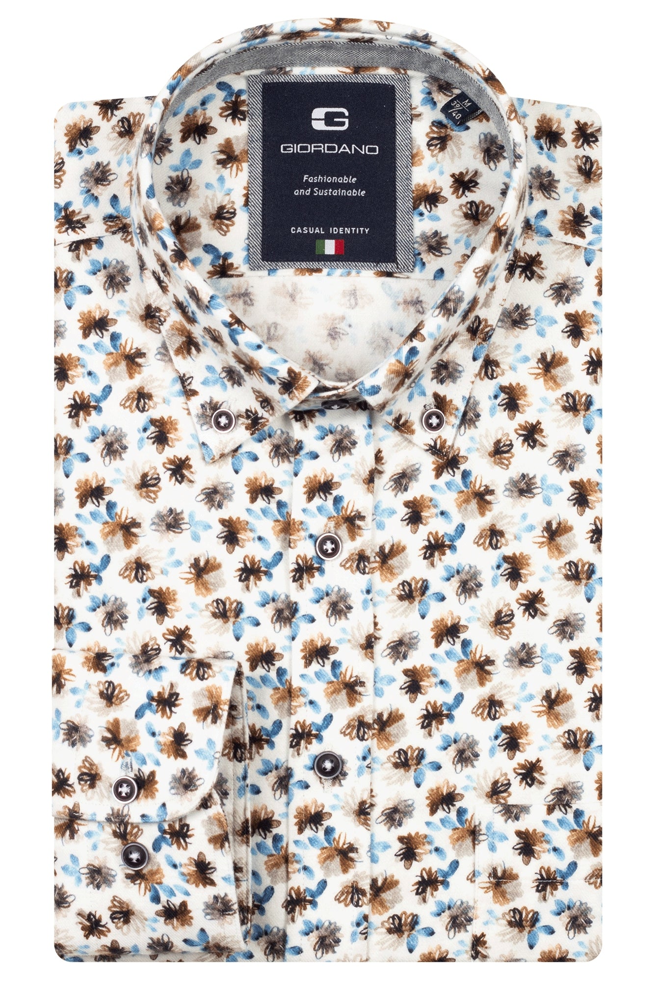 Caramel Graphic Bee/Flower Print