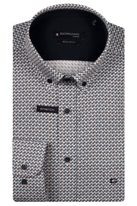 Navy Graphic Print