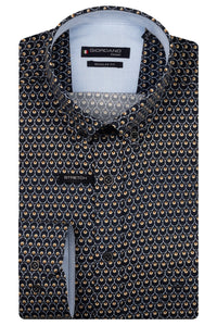 Dark Navy Organic Print