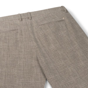 Beige Wool Look Check