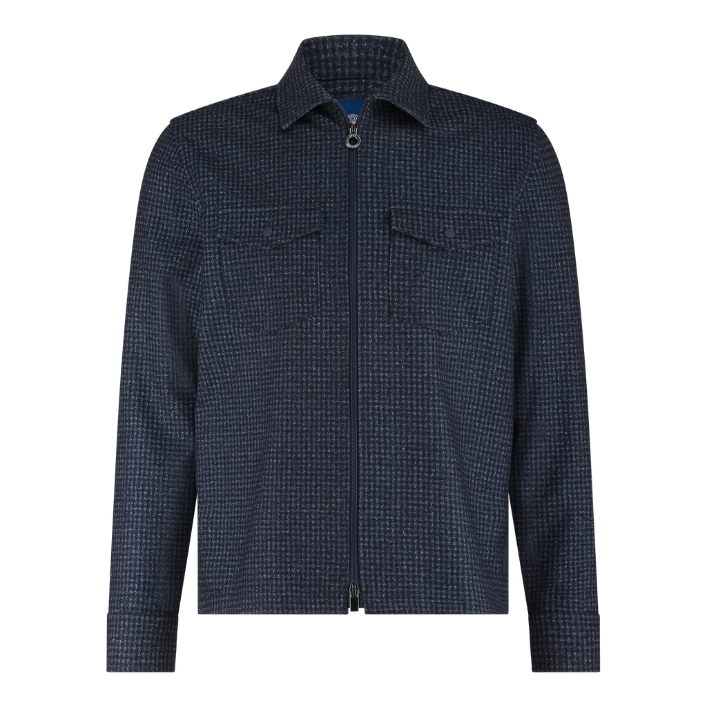 Navy Pied-de-Poule